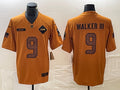 Men’s Seattle Seahawks Kenneth Walker III #9 Brown 2023 Salute To Service Limited Jersey