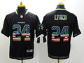 Men’s Seattle Seahawks Marshawn Lynch #24 Black Jersey