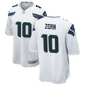 Men’s Seattle Seahawks Retired Player #10 Jim Zorn Nike White Vapor Limited Jersey