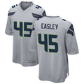 Men’s Seattle Seahawks Retired Player #45 Kenny Easley Nike Gray Alternate Vapor Limited Jersey