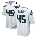 Men’s Seattle Seahawks Retired Player #45 Kenny Easley Nike White Vapor Limited Jersey