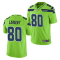 Men’s Seattle Seahawks Retired Player #80 Steve Largent Nike Neon Green Color Rush Limited Jersey