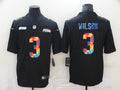Men’s Seattle Seahawks Russell Wilson #3 Black Jersey