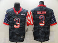 Men’s Seattle Seahawks Russell Wilson #3 Gray Camouflage Jersey