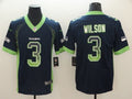 Men’s Seattle Seahawks Russell Wilson #3 Navy Jersey