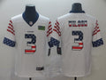 Men’s Seattle Seahawks Russell Wilson #3 White Authentic Jersey