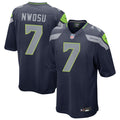 Men’s Seattle Seahawks#7 Uchenna Nwosu Nike Navy Team Color Vapor Limited Jersey