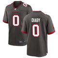 Mens Tampa Bay Buccaneers #0 YaYa Diaby Nike Pewter Alternate F.U.S.E. Vapor Limited Jersey