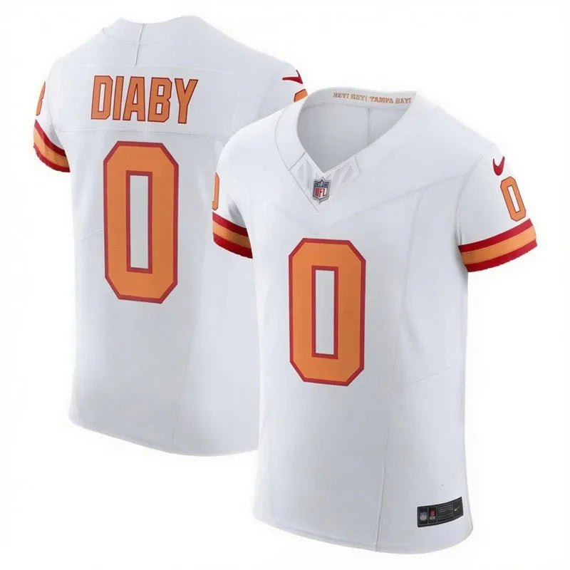 Mens Tampa Bay Buccaneers #0 YaYa Diaby Nike White Retro Vapor F.U.S.E. Limited Jersey