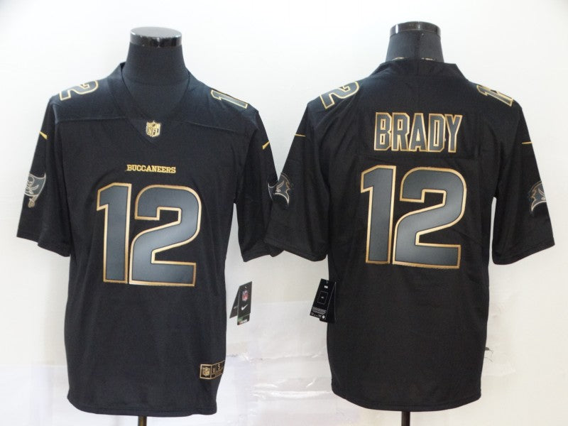 Men’s Tampa Bay Buccaneers #12 Tom Brady Black Authentic Jersey