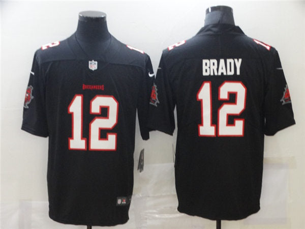 Men’s Tampa Bay Buccaneers #12 Tom Brady Nike Black Vapor Limited Jersey