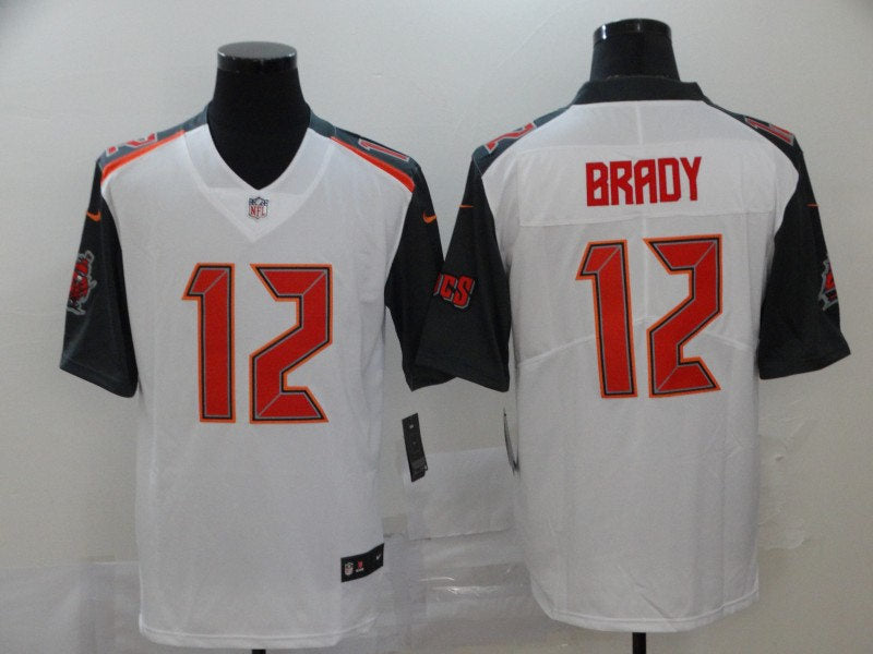 Men’s Tampa Bay Buccaneers #12 Tom Brady Nike Old White Game Player Football Jersey