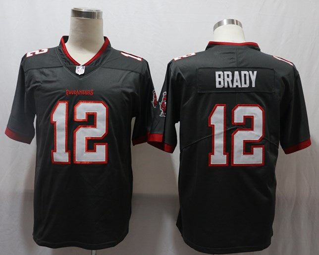 Men’s Tampa Bay Buccaneers #12 Tom Brady Nike Pewter Alternate Vapor Limited Jersey