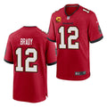 Men’s Tampa Bay Buccaneers #12 Tom Brady Nike Red Game Football Jersey with C patch