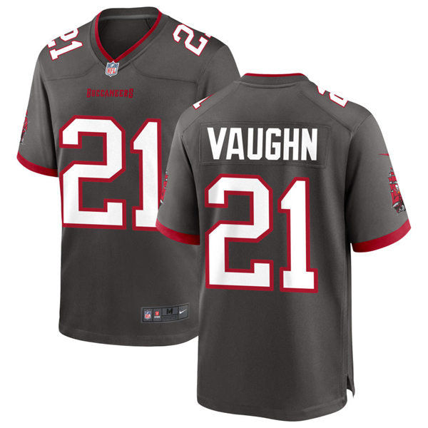 Mens Tampa Bay Buccaneers #21 Ke’Shawn Vaughn Nike Pewter Alternate Vapor Limited Jersey