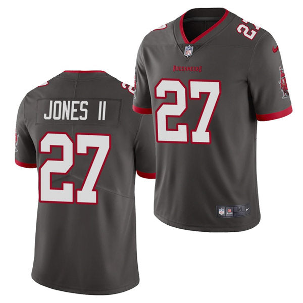 Men’s Tampa Bay Buccaneers #27 Ronald Jones II Nike Pewter Alternate Vapor Limited Jersey