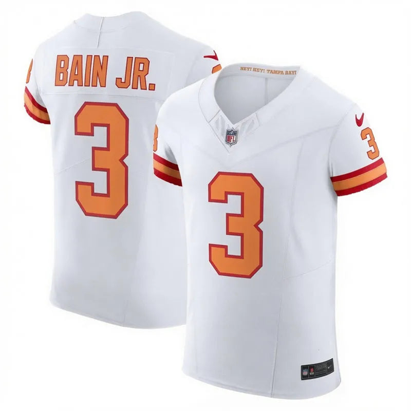 Mens Tampa Bay Buccaneers #3 Rueben Bain Jr. Nike White Retro Vapor F.U.S.E. Limited Jersey