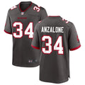 Mens Tampa Bay Buccaneers #34 Alex Anzalone Nike Pewter Alternate F.U.S.E. Vapor Limited Jersey