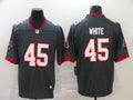 Men’s Tampa Bay Buccaneers #45 Devin White Nike Pewter Alternate Vapor Limited Jersey