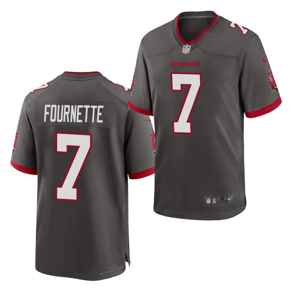 Men’s Tampa Bay Buccaneers #7 Leonard Fournette Nike Pewter Alternate Game Jersey