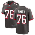 Mens Tampa Bay Buccaneers #76 Donovan Smith Nike Pewter Alternate Vapor Limited Jersey