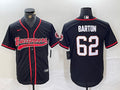 Men’s Tampa Bay Buccaneers Graham Barton #62 Black Jersey