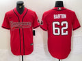 Men’s Tampa Bay Buccaneers Graham Barton #62 Red Jersey