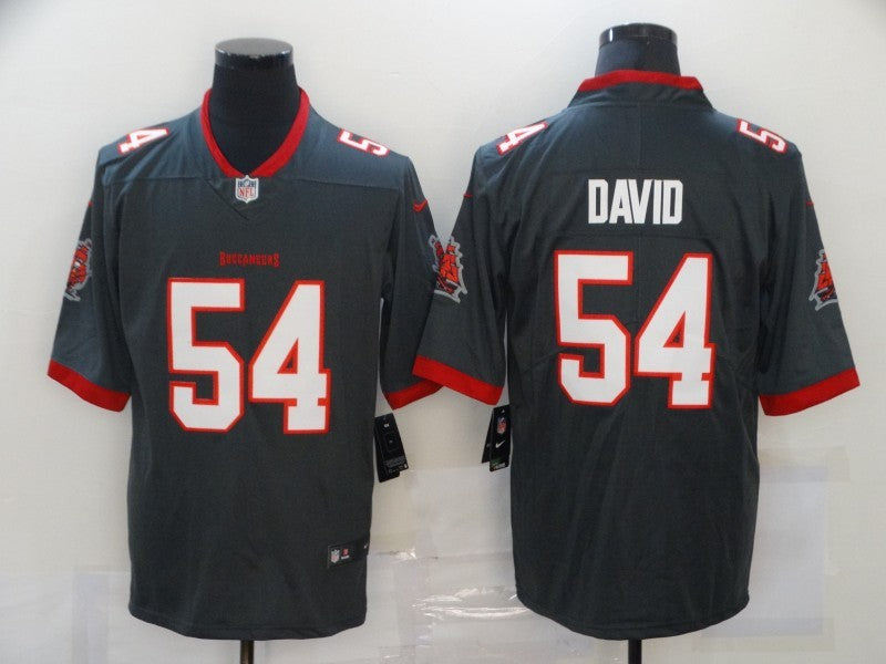 Men’s Tampa Bay Buccaneers Lavonte David #54 Gray Jersey