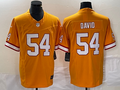 Men’s Tampa Bay Buccaneers Lavonte David #54 Orange Throwback Jersey