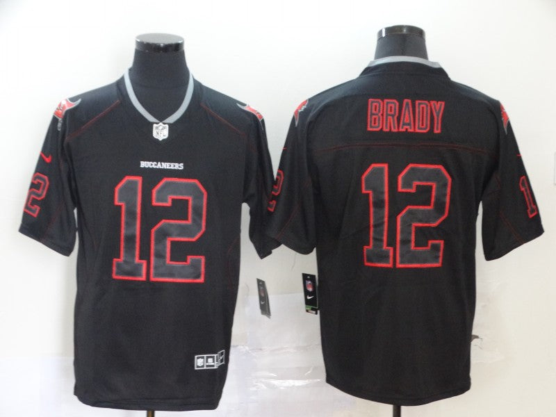 Men’s Tampa Bay Buccaneers Tom Brady #12 Black Alternate Jersey