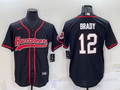 Men’s Tampa Bay Buccaneers Tom Brady #12 Black Jersey Joint Edition