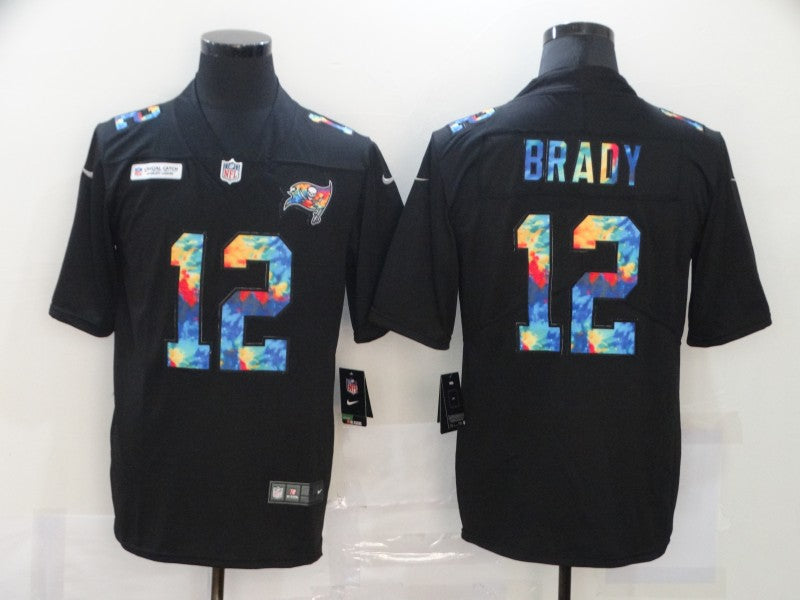 Men’s Tampa Bay Buccaneers Tom Brady #12 Black Jersey