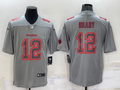 Men’s Tampa Bay Buccaneers Tom Brady #12 Gray Atmosphere Jersey