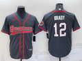 Men’s Tampa Bay Buccaneers Tom Brady #12 Gray Jersey Joint Edition
