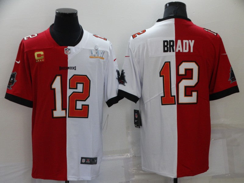 Men’s Tampa Bay Buccaneers Tom Brady #12 Red/White Jersey