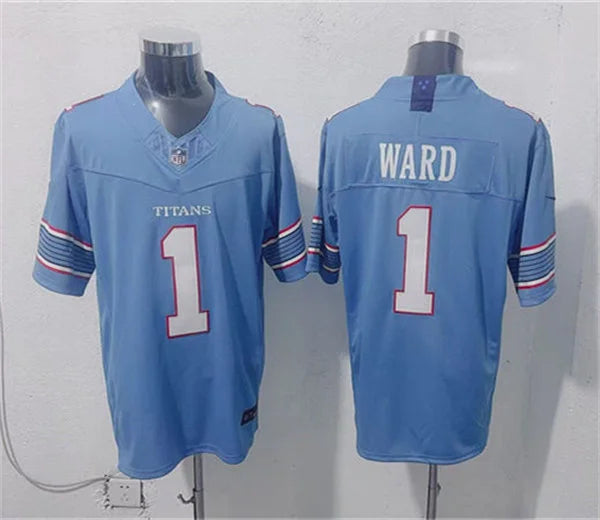 Mens Tennessee Titans #1 Cam Ward Nike 2026 Light Blue Vapor F.U.S.E. Limited Jersey