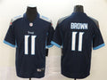 Men’s Tennessee Titans #11 A. J. Brown Nike Navy Vapor Untouchable Limited Jersey