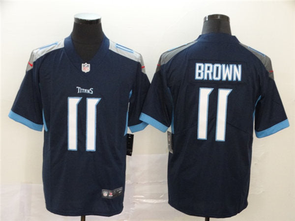Men’s Tennessee Titans #11 A. J. Brown Nike Navy Vapor Untouchable Limited Jersey