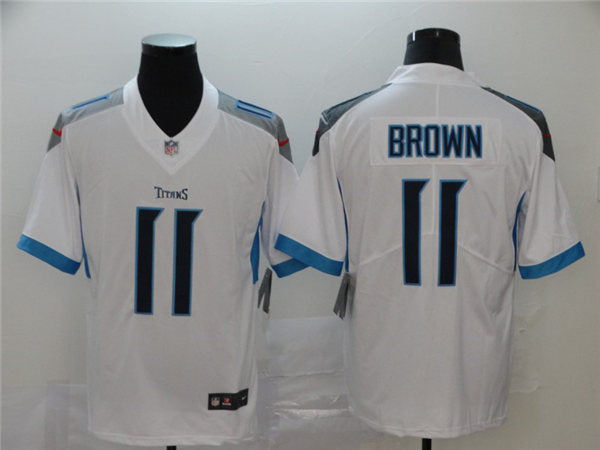 Men’s Tennessee Titans #11 A. J. Brown  Nike White Vapor Untouchable Limited Jersey