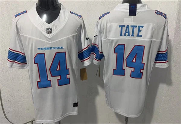 Mens Tennessee Titans #14 Carnell Tate Nike 2026 White Vapor F.U.S.E. Limited Jersey