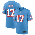 Mens Tennessee Titans #17 Chimere Dike Nike Light Blue Oilers Throwback Vapor F.U.S.E. Limited Jersey