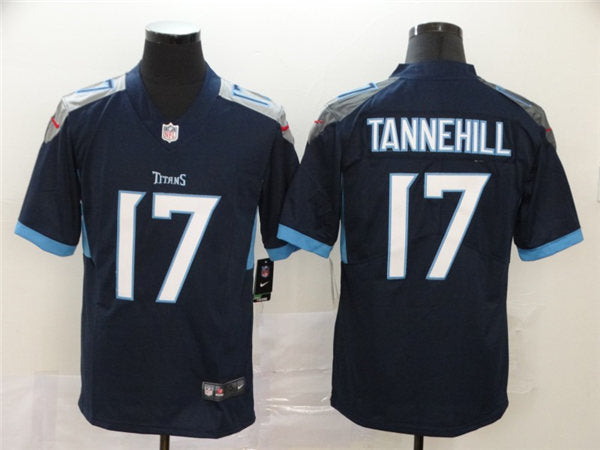 Men’s Tennessee Titans #17 Ryan Tannehill Nike Navy Vapor Untouchable Limited Jersey
