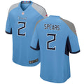 Mens Tennessee Titans #2 Tyjae Spears Nike Light Blue Alternate Vapor F.U.S.E. Limited Jersey