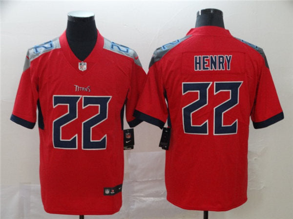 Men’s Tennessee Titans #22 Derrick Henry Nike Red Color Rush Legend Player Jersey