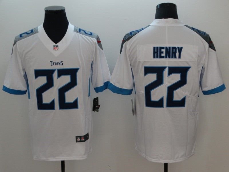 Men’s Tennessee Titans #22 Derrick Henry Nike White Vapor Untouchable Limited Jersey