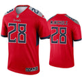 Mens Tennessee Titans #28 Jeremy McNichols Nike Red Inverted Legend Jersey