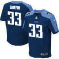 Men’s Tennessee Titans #33 Michael Griffin Nike Navy Blue Elite Jersey