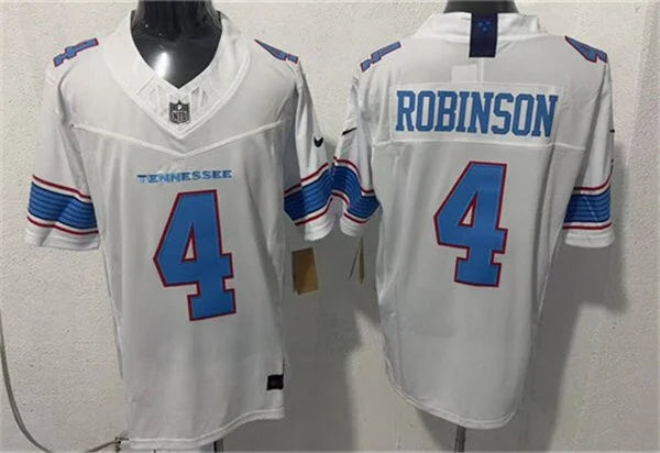 Mens Tennessee Titans #4 Wan’Dale Robinson Nike 2026 White Vapor F.U.S.E. Limited Jersey