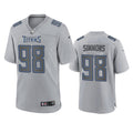 Men’s Tennessee Titans #98 Jeffery Simmons Gray Atmosphere Fashion Game Jersey