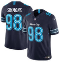 Men’s Tennessee Titans #98 Jeffery Simmons Navy 2026 F.U.S.E. ‘Music City’ Rivalries Collection Limited Stitched Football Jersey